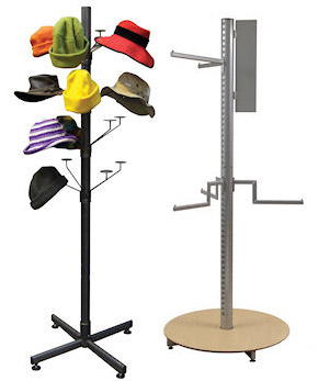 Hat stand and Dispenser Stand, with graphic panel