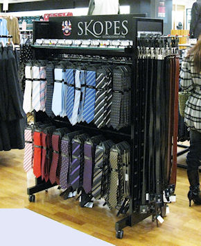 Specially designed Tie and Belt dispenser stand.